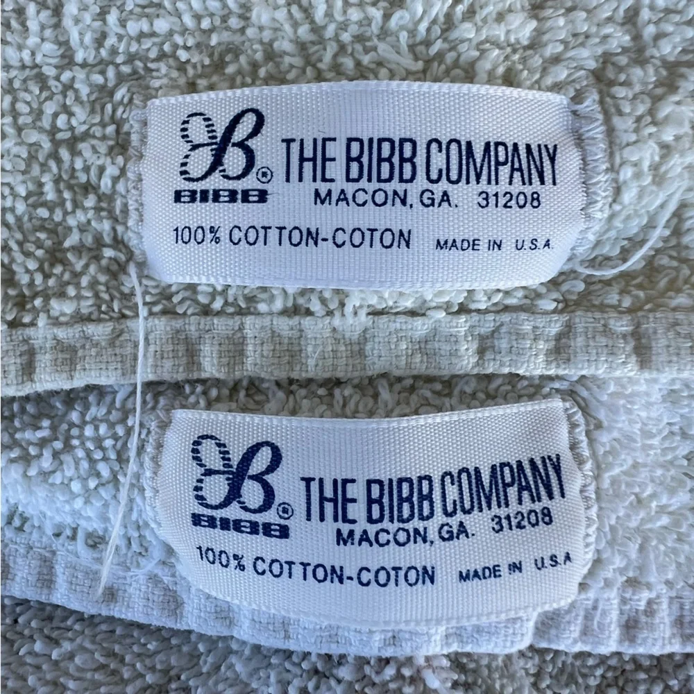 VTG Bibb Pueblo de Cochiti Fringed Towel Set The First Americans Cotton 70s GUC